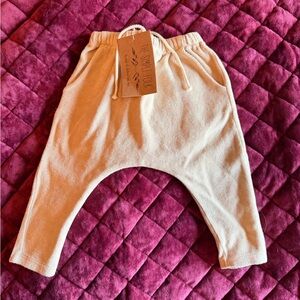 NWT simple folk terry cloth pants